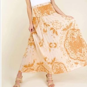 FREE PEOPLE Farrah Drop Waist Maxi Skirt